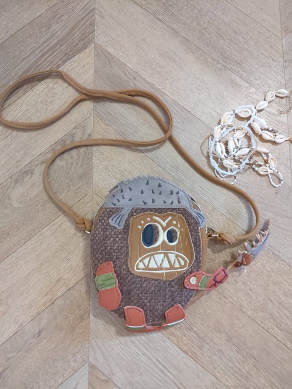 Danielle Nicole Disney Moana Kakamora Die-Cut Crossbody Bag